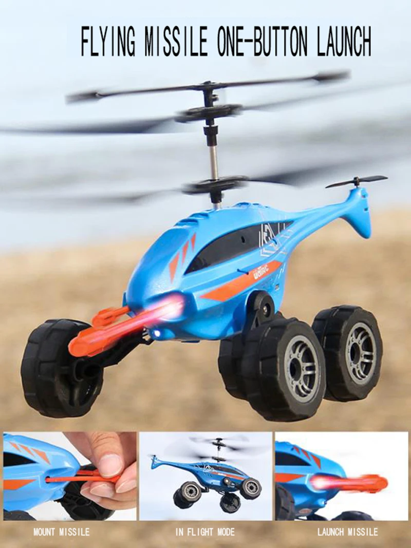 

Children's Battle Fighter Helicopter Charging Boy Handle Remote Control Aircraft Large Land And Airless Unmanned Small Aircraft