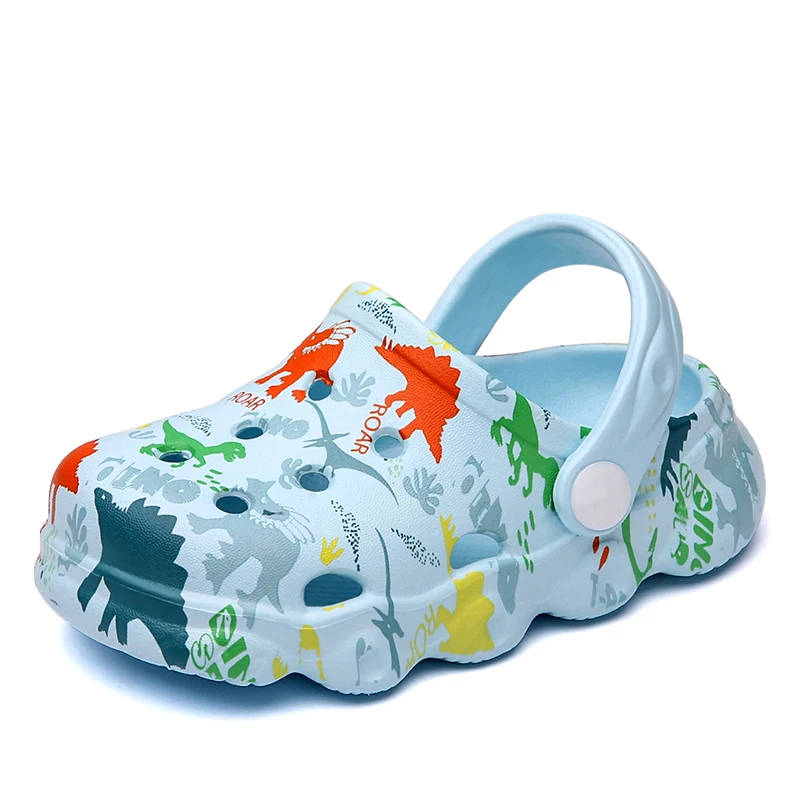 Zuecos coloridos de verano para niños y niñas, sandalias de playa ligeras y transpirables, sin cordones, 7 colores