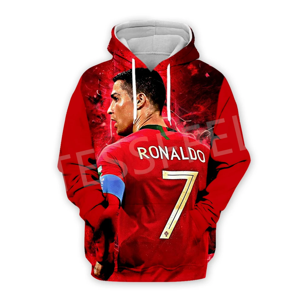 con capucha para hombre y mujer, prenda deportiva de jugador de Cristiano Ronaldo, Athlete, Harajuku 3D Print, Casual, divertida, D19|Sudaderas con capucha y sudaderas| - AliExpress