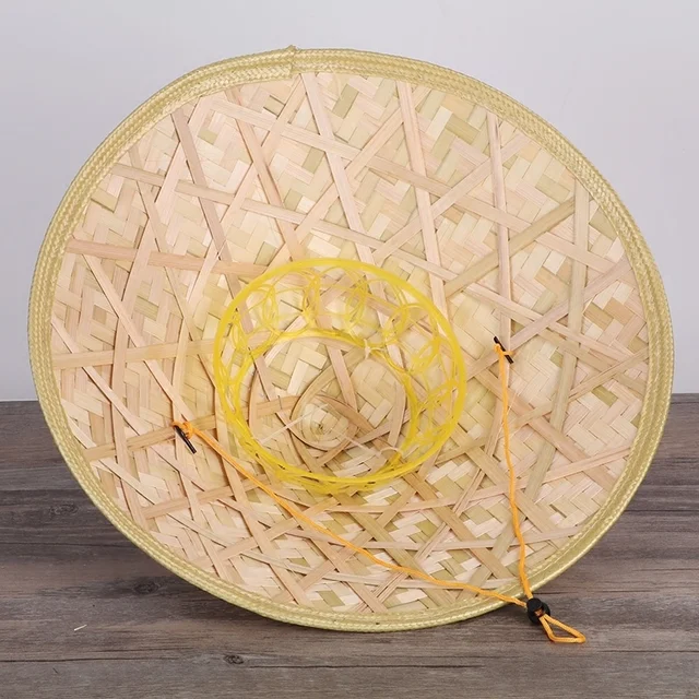 Kínai Stílusú Bambusz Rattan Kalapok Retro Kézzel Készített Szövés Kalap Turizmus Esősapka Tánc Kellékek Kúpos Halászat Napfényes Halász - Image 4