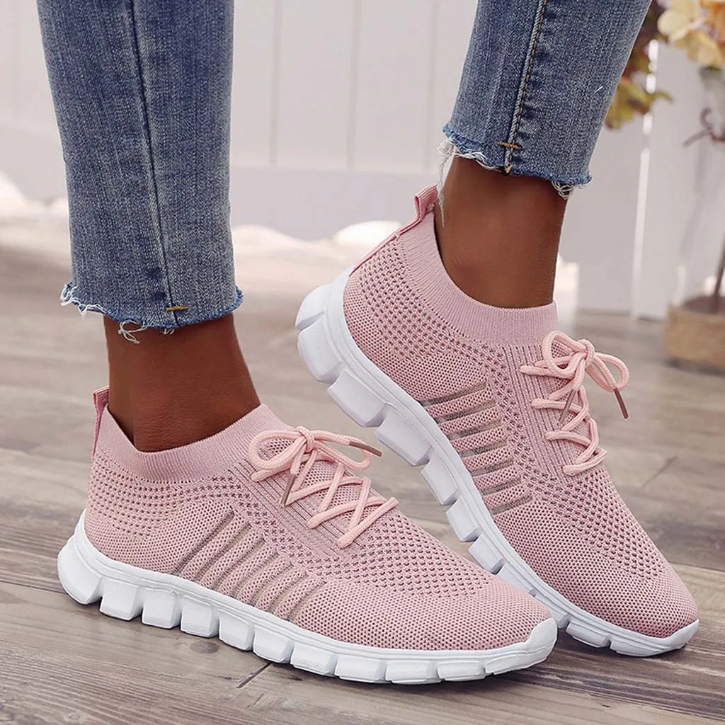 

Flying Weaving Socks Shoes Sneakers Women's Breathable Sneakers Nice Casual Shoes Student Running Shoes Sports Shoes Size 44