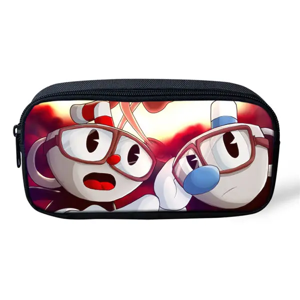 CDWX4384K HaoYun мультяшный детский чехол-карандаш Cuphead Mugman горячая игра узор детские ручки сумки 3D аниме мальчики девочки школьные принадлежности Mochila - Цвет: CDWX4384K