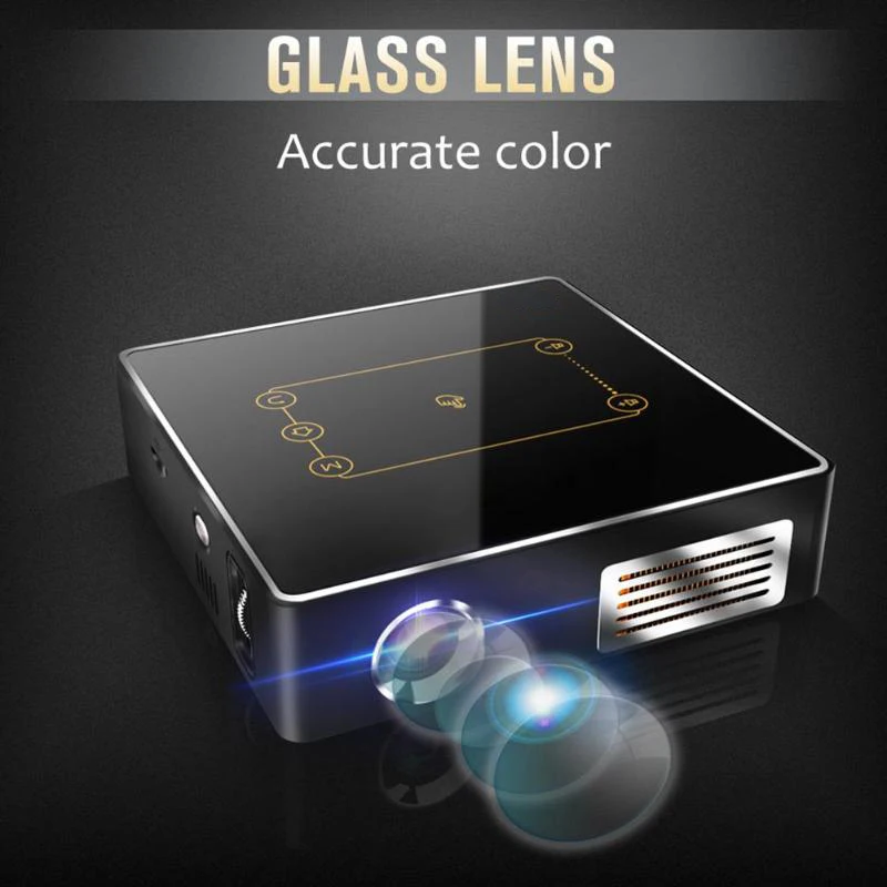 C9Plus портативный проектор 2,4G/5G WiFi Proyector Android 7,1 2+ 16G 1080P BT4.0 светодиодный проектор портативный HD мультимедийный проектор для домашнего кинотеатра Us