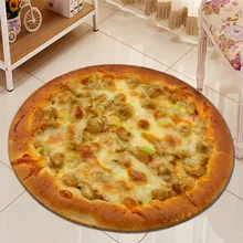 3D коврик с узором для еды детский коврик для сидения круглый для двери в спальню, на кухню мягкий коврик