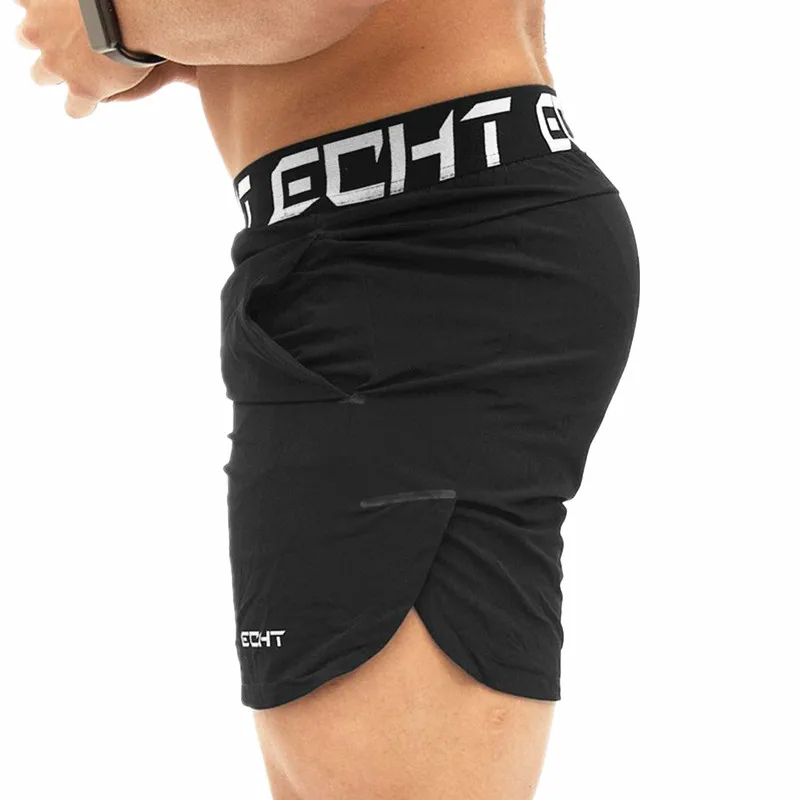 Shorts Men Summer Bodybuilding short Pants Gyms Fitness Workout Jogger Casual Fashion Knee Length quick drying Short Sportswear