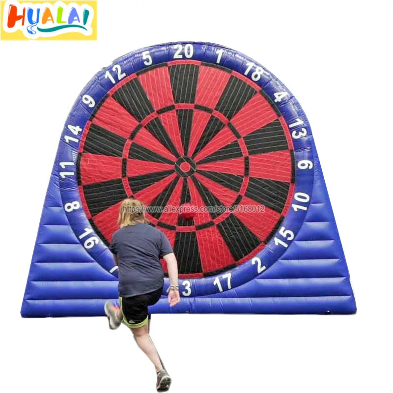 

Giant inflatable football dart board soccer kick darts outdoor sport game toys air blown 6 balls oxford 3m/4m /5m free shipping