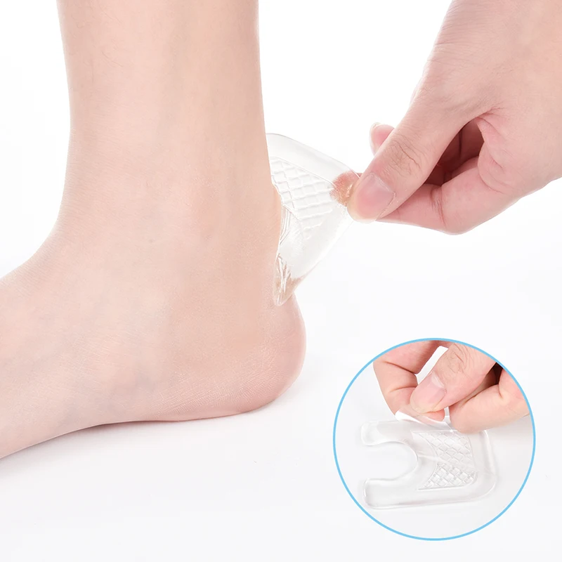 Soumit 8 шт Силиконовые наклейки для ног u-образные гелевые подушечки для мозоли, ороговелости, подушечки для снятия боли в ногах, самоклеющиеся защитные подушечки для ног