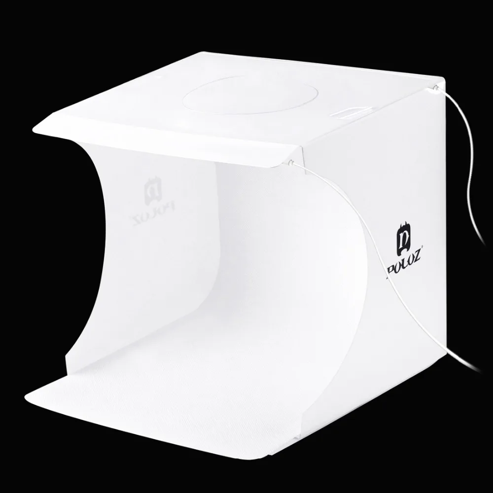 PULUZ Мини 20*20 см складной студийный диффузный софтбокс светильник с светодиодный светильник черно-белая фотография 6 фоновая фотостудия коробка