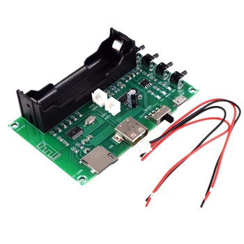 

XH-A150 Lithium Battery Bluetooth Digital Power Amplifier Board 5W+5W Mouth Power DIY Small Speaker Rechargeable for Android