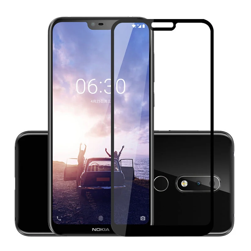 Защитное стекло 9D для Nokia 1 Plus 2 3 закаленное с полным покрытием 4 5 все клеи|Защитные