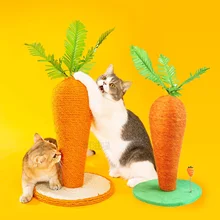 Carrot Cat Scratch Board Sisal Cat Scratch Column Pet Cat Crawl Cat Toy Supplies Claw Grinding And Itching
