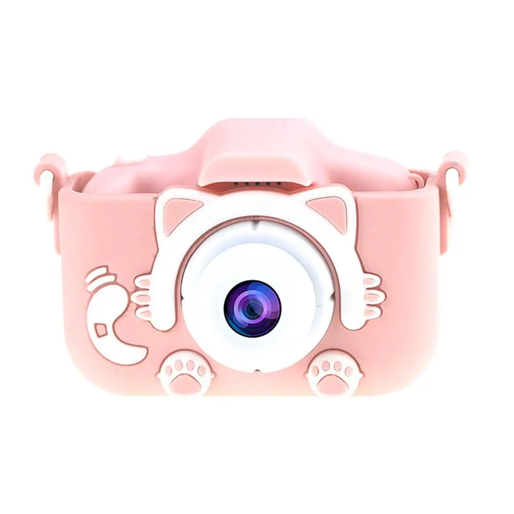 pink cat Детская мини-камера с цветным ips экраном 1200W HD Cute Animal - Цвет: pink cat