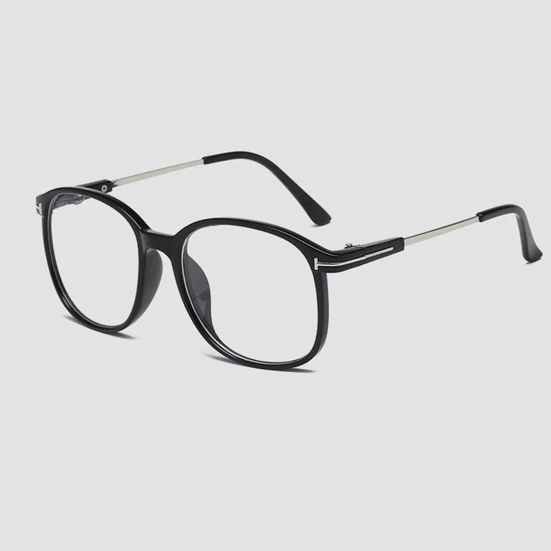 Металлическая оправа близорукость отделка очки Оптические близорукие очки-оверсайз черные прозрачные Рецептурные очки