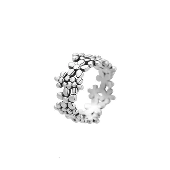 

Flower Shape 925 Sterling Silver Rings For Women Vintage Handmade Anillos Plata 925 Para Accesorios Mujer Moda Fine Jewelry Gift