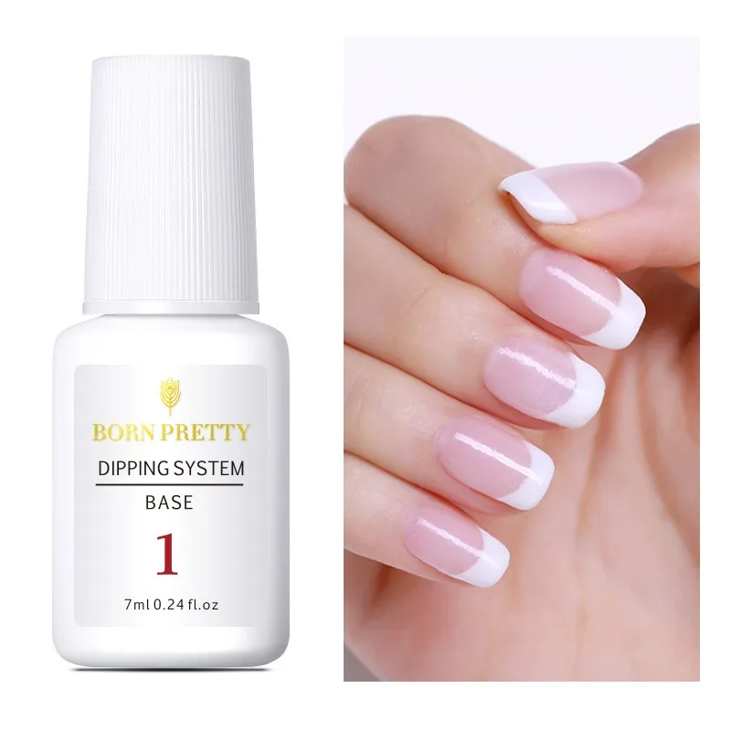 Gradient French Dip Nail Powder 2 in 1 Good Gel System Natural Dry Without Lamp Cure Nail Decorations Base Gel System Good Use