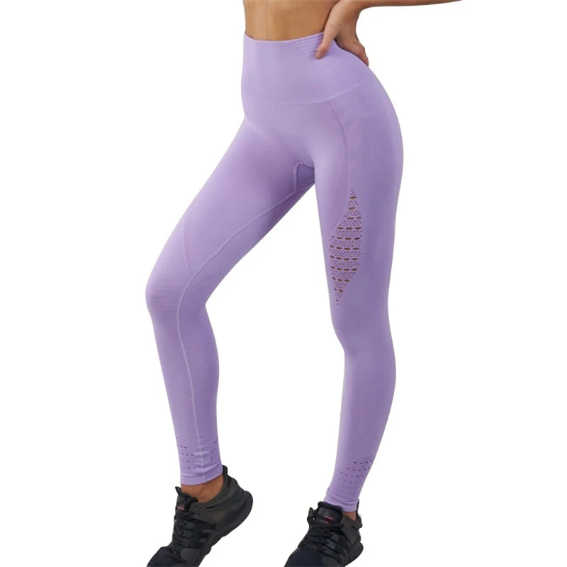 

Women Pants Running Stretchy Fitness Leggings Seamless Tummy Control Gym Compression Pants