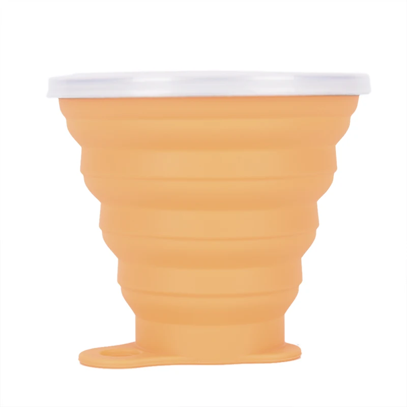 HOT 270ML Travel Cup Stainless Steel Silicone Retractable Folding Cups Telescopic Collapsible Coffee Cups Outdoor Sport WaterCup