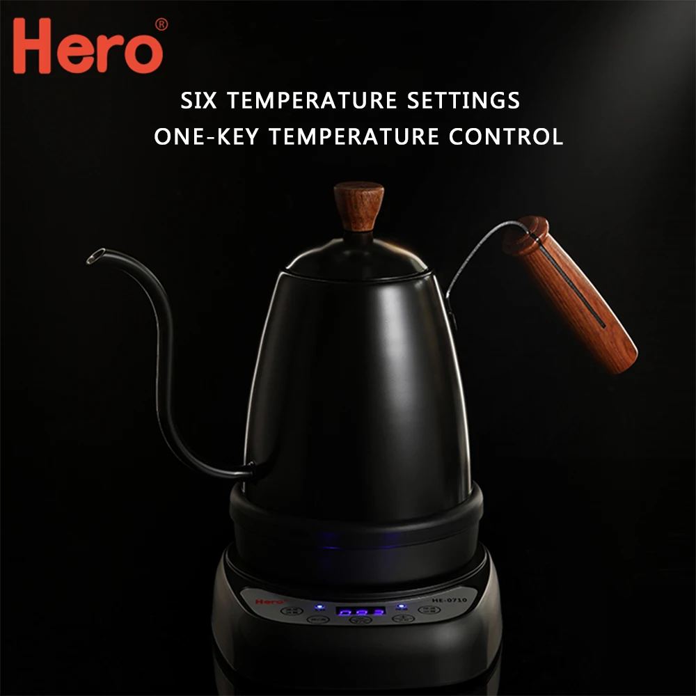 700 мл Hero кофейник 220 В Электрический чайник для воды кофейный капельный цифровой