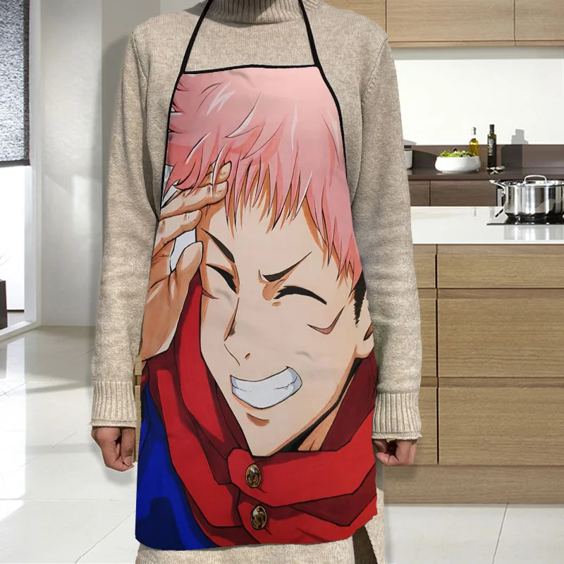 

Jujutsu Kaisen Apron Grill Kitchen Chef Apron Professional for BBQ, Baking, Cooking for Men Women 68X95cm