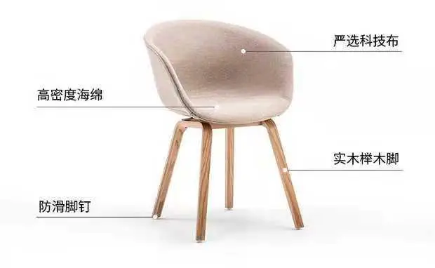 Магазин фабрики обеденный стул нордическая твердая древесина простое переговорное кресло 4S магазин чистая красная спинка стула