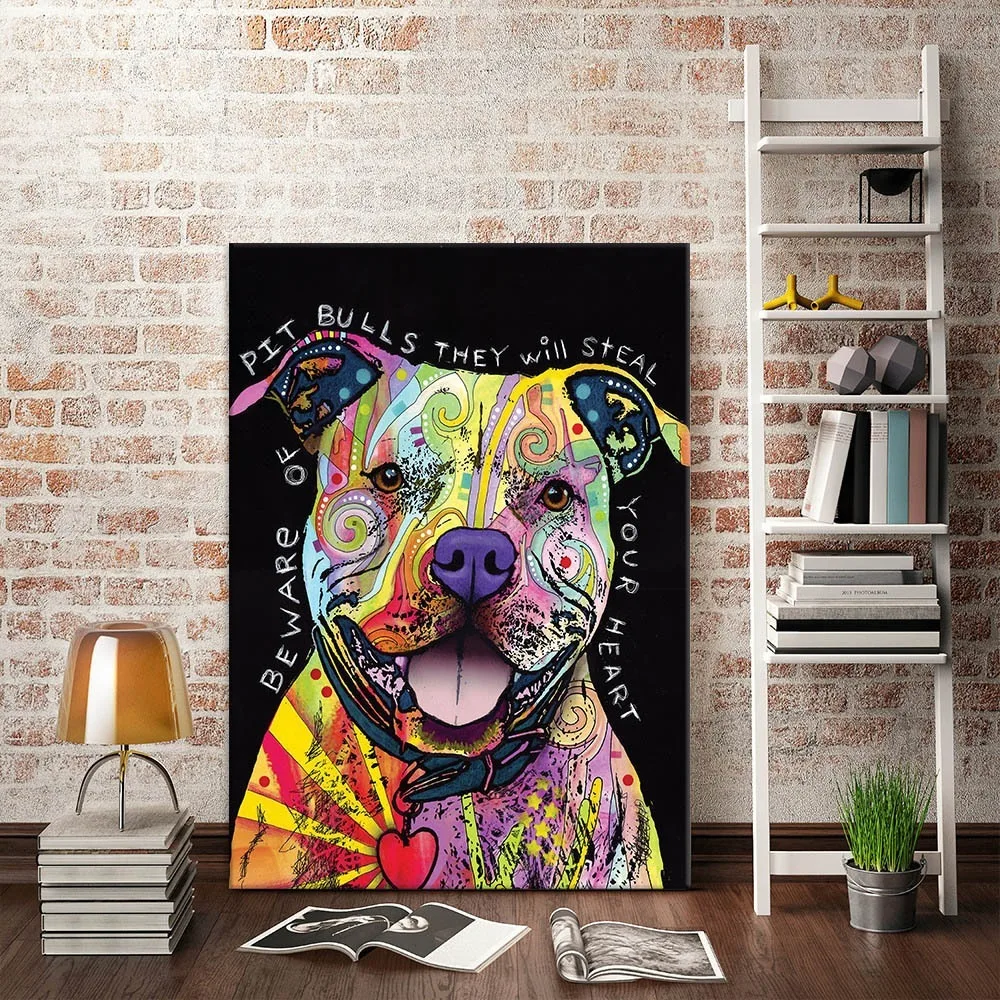 

Creative Colour Dog Decorative Painting Modern Cartoon Cute puppy Picture Decorative Hanging Paint by number Dropshipping