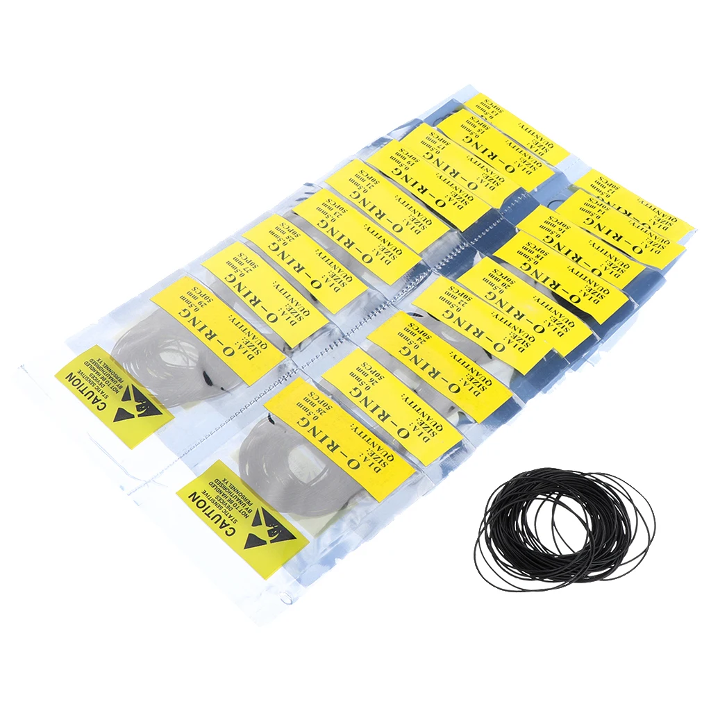 950 Pieces Wholesale Rubber Silicone Watch Gasket O-Ring Back Case Seals Assorted 19 Size 12mm-30mm Watch Repair Tools 