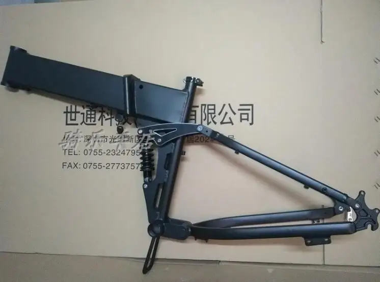 Top Kalosse  alloy 26er DIY electric Beach  bike  frame ,full suspension fat bikes frame  , 26*17inch folding electric  frame 0