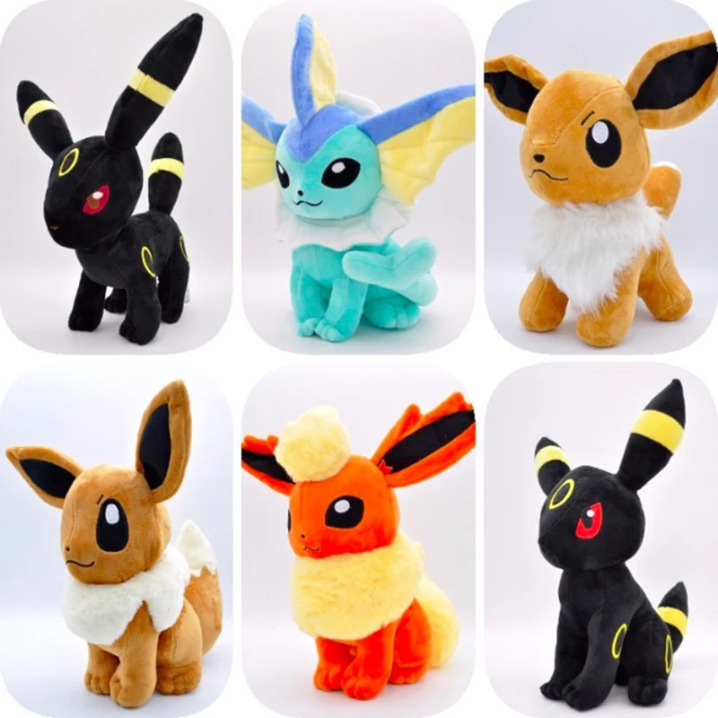 32 см аниме карманные животные Eevee Мягкие плюшевые куклы большой размер eveelution Sylveon Espeon кукла игрушка Дети Рождественский подарок SA3237