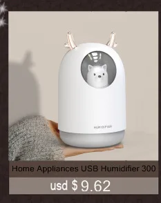Creative 420ml Time Humidifier USB Essential Oil Diffuser For Home Office Aromatherapy Humidificador Difusor LED nightLight Lamp