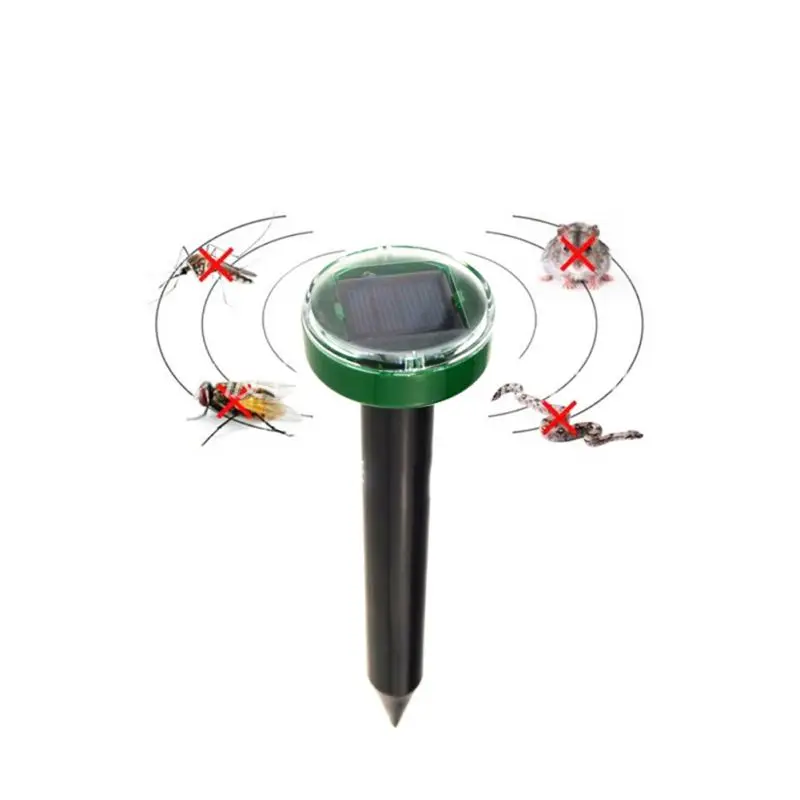 

Outdoor Garden Repellent Solar Mosquito Mouse Ultrasonic Pest Repeller Control Yard camping EDC Tool