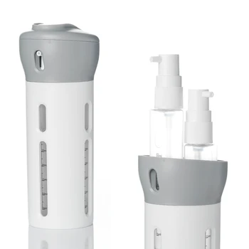 

Portable 4-In-1 Refillable Bottles Travel Toiletries Containers Mini Bottle For Lotion Shampoo Cream Gel Squeeze Container