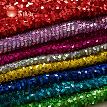 

GLace 1Y/Lot colourful water drop sequin fabric glitter soft mesh for tablecloth decoration stage cloth accessories TX1608