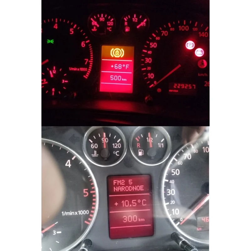 Easy Installation VDO LCD Display Screen Ultra Thin LCD Display Adapater Compatible with A3 A4 A6 S3 S4 S6 Audi A3 for car radio