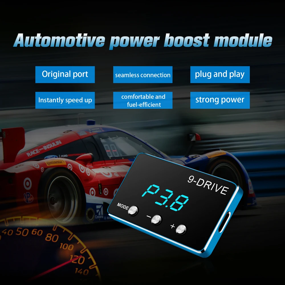 Electronic Throttle Controller Racing Accelerator 9 Drive Modes 809 Compatible For Alfa Romeo Buick Cadillac Fiat Opel Vauxhall