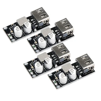 

USB Buck Converter 4Pcs DC-DC Step Down Module 6-32V 12V 24V to 5V QC 3.0 Charging Module Power Supply Voltage Regulator