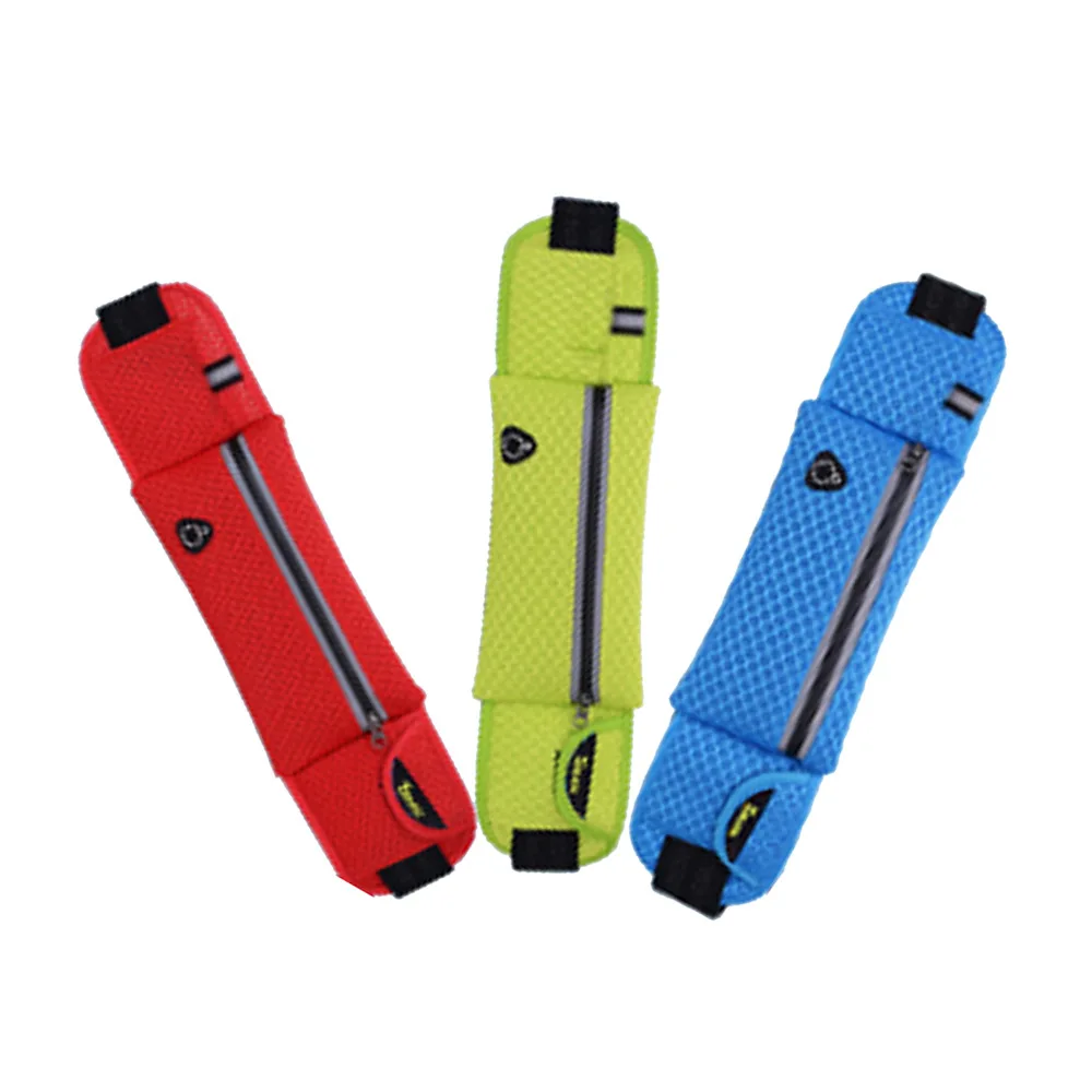 

New Style Neoprene Sports Outdoor Wallet Grid Breathable Waist Pack Body Hugging Hidden Pitcher Mobile Phone Waist Bag