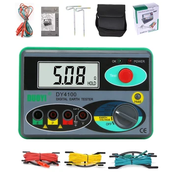 

Ground Digital Insulation Resistance Meters 0.01Higher Accuracy 0-2000 Ohm Meter Digital Earth Ground Resistance Tester