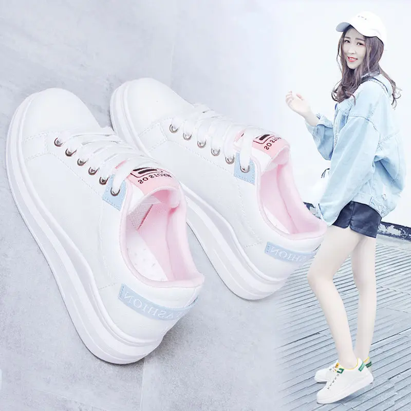 

Small White Shoes Women's Versatile Korean-style 2019 Spring And Autumn New Style Casual Board Shoes Harajuku CHIC Korean Style
