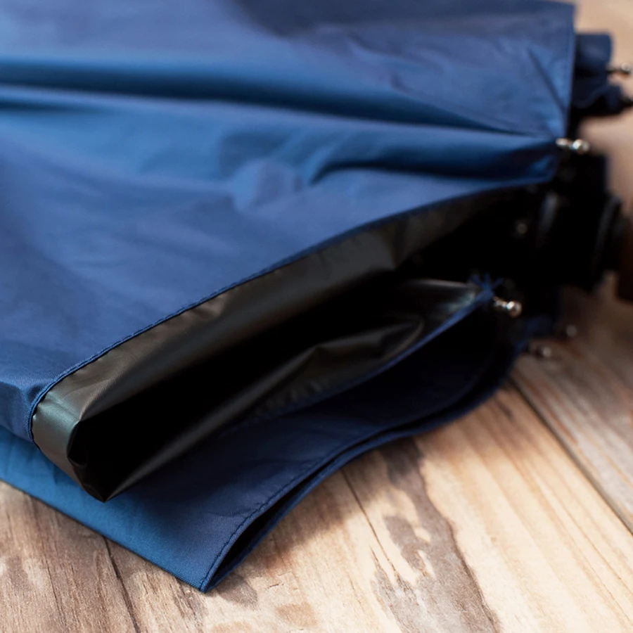 Men Automatic 3 Folding Umbrella Rain Women Windproof Travel Business Male Outdoor UV Protection Sun Umbrella Balck Coating