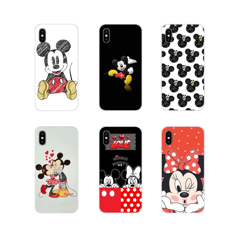 

Mobile Phone Cover Bag Beauty Kissing Mickey Minnie Mouse DIY For Huawei Mate Honor 4C 5C 5X 6X 7 7A 7C 8 9 10 8C 8X 20 Lite Pro