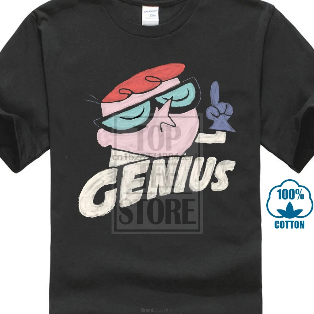 Декстера лаборатория Dexter Genius лицензионный для взрослых Футболка | Мужская одежда