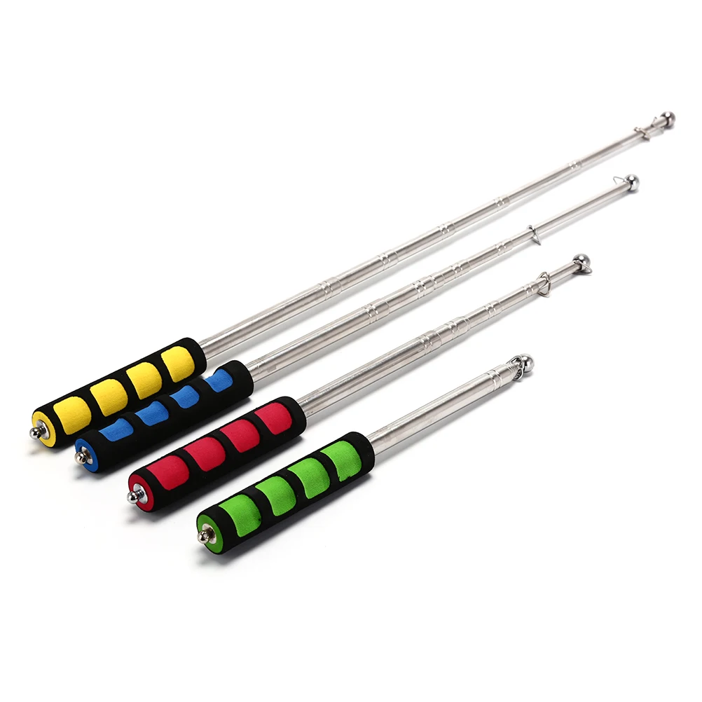 

1.2/1.6/2Meters Flagpoles Telescoping Telescopic Flag Pole for Teaching Pointer Tour Guide Banner Flagstaff