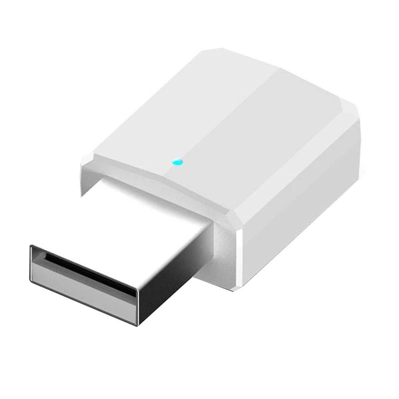 

Portable Mini 2In1 Bluetooth 5.0 Transmitter Receiver 3.5Mm Aux Usb Wireless Stereo Audio Adapter for Home Tv Mp3/4 Pc Car(White
