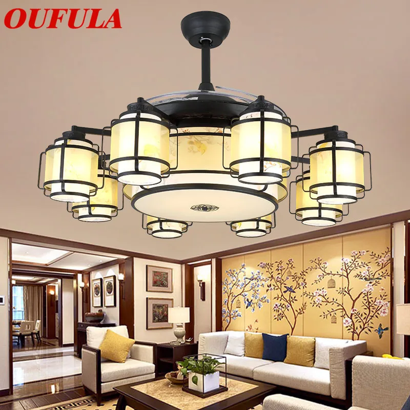 

Modern Ceiling Fan Lights Lamps Contemporary Ventilator Remote Control Fan Lighting Dining room Bedroom Restaurant Fashional