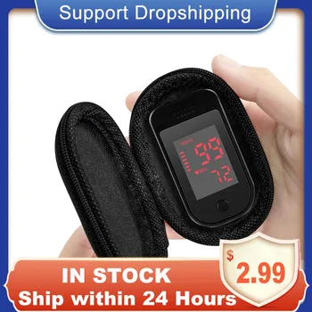 

Fingertip Pulse Oximeter Blood Pressure Oximetry Heart Rate Monitor SpO2 Oximetry Monitor without Battery With Bag for Adult Kid