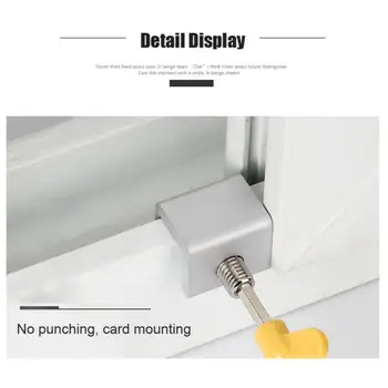 

2020 Door Window Lock hildren Security window Cable Limit Lock Safety Key Lock Restrictor Aluminum Sliding Window Safety Catch