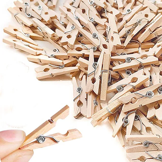 20 db Mini Ruhakészletek Fotó Természetes Fa Tavaszi Kis Képklipkék Kézműveshez 1 Hüvelykes Csapok Jute Zsineg Húrdekoratív Dekoratív - Image 3