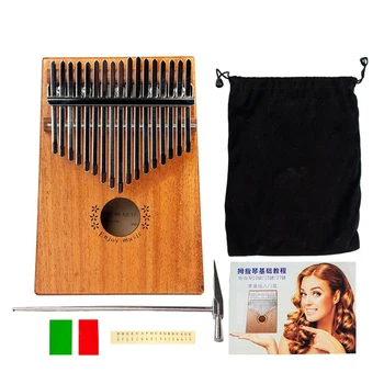 

17 Key Thumb Piano Thumb Finger Piano 17 Keys Sapele Wood Musical Instrument