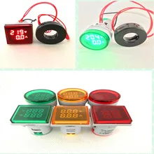 Digital display voltage ammeter ac0-500v dual display voltmeter square type built-in voltmeter circular type built-in voltmeter