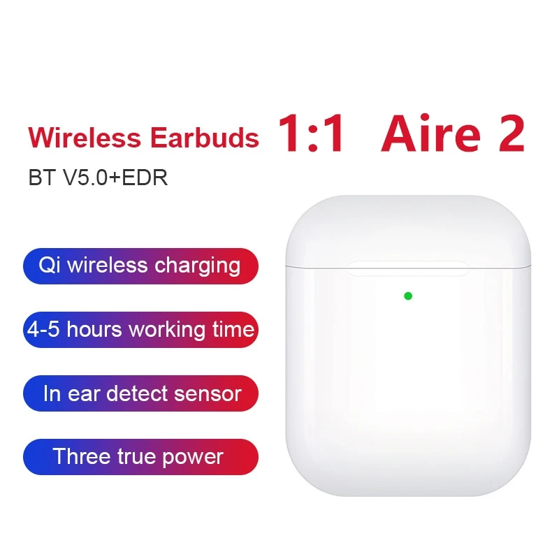 Original tws 1:1 Aire 2 Smart Sensor Earbuds Wireless Charging Bluetooth Earphones pk H1 Chip i200 i500 i520 tws Original tws 1:1 Aire 2 Smart Sensor Earbuds Wireless Charging Bluetooth Earphones pk H1 Chip i200 i500 i520 tws